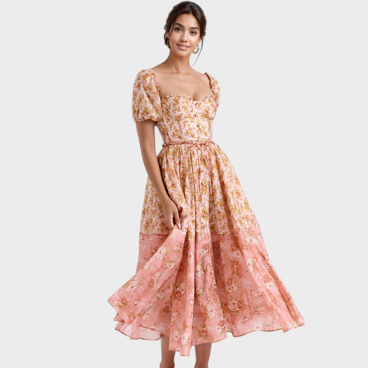 Olivia Sydney - Coral Floral Dress