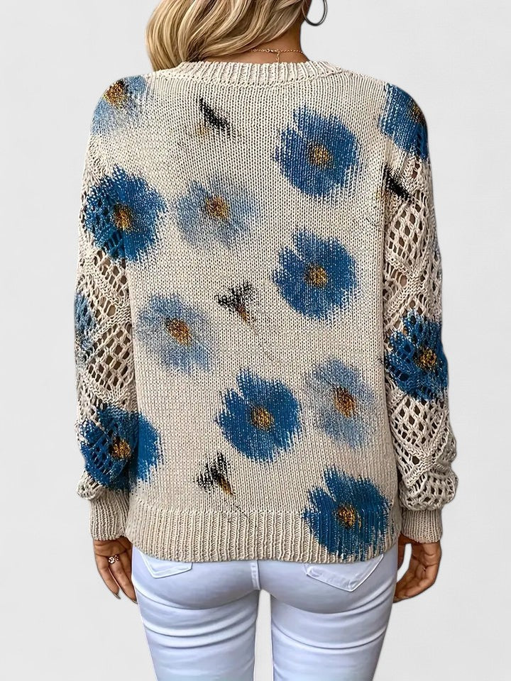 Olivia Sydney - Elegant Floral Print Sweater