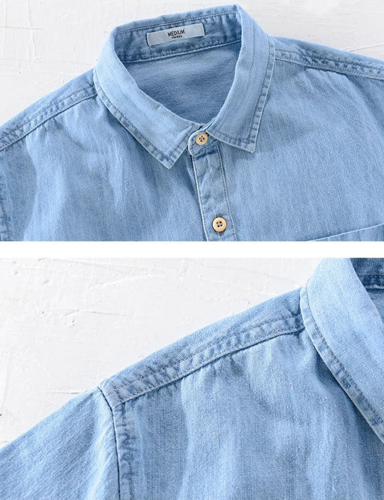 Olivia Sydney - Short Sleeve Denim Shirt