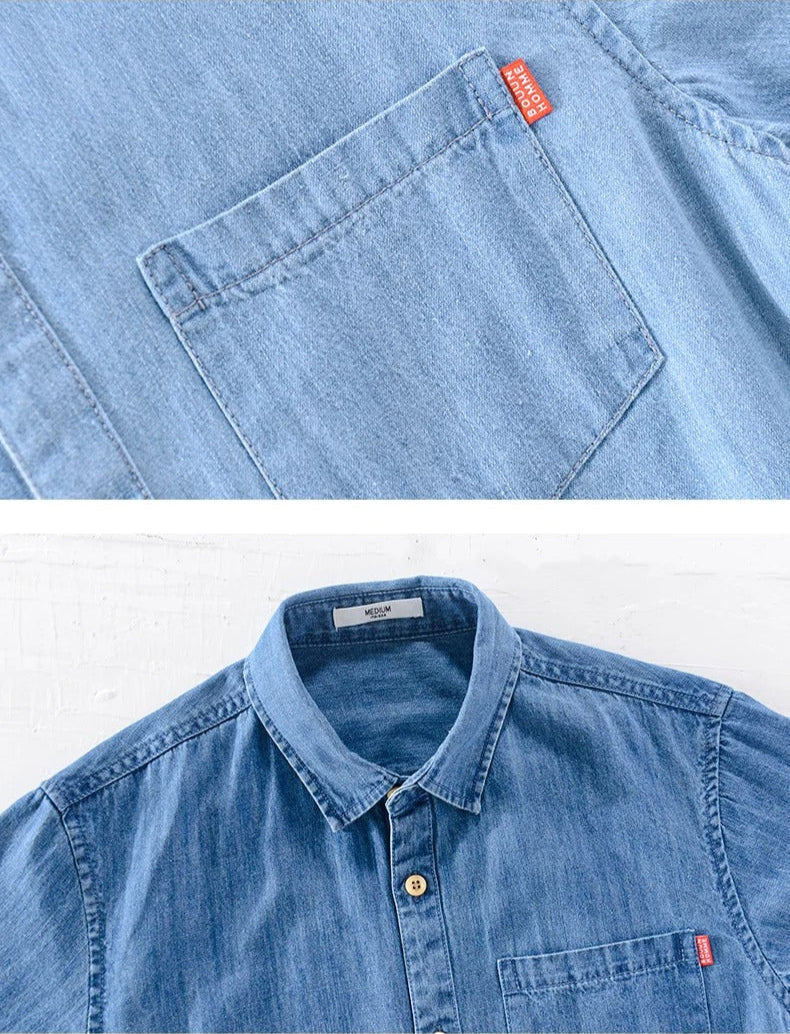 Olivia Sydney - Short Sleeve Denim Shirt