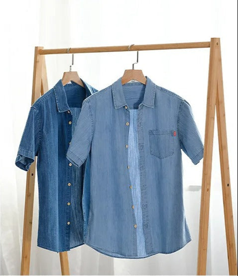 Olivia Sydney - Short Sleeve Denim Shirt