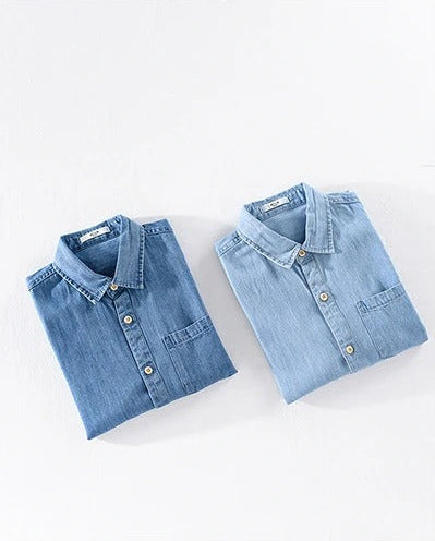 Olivia Sydney - Short Sleeve Denim Shirt