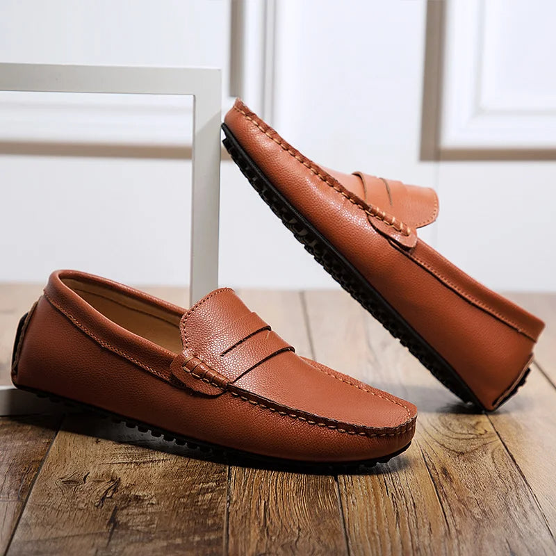 Olivia Sydney - Casual Summer Leather Loafers