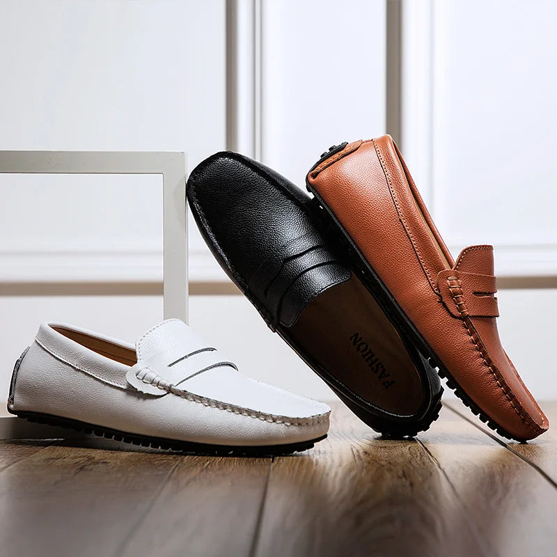 Olivia Sydney - Casual Summer Leather Loafers