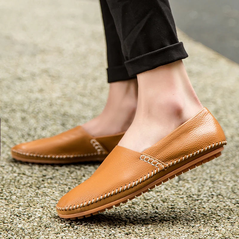 Olivia Sydney - Light Leather Loafers