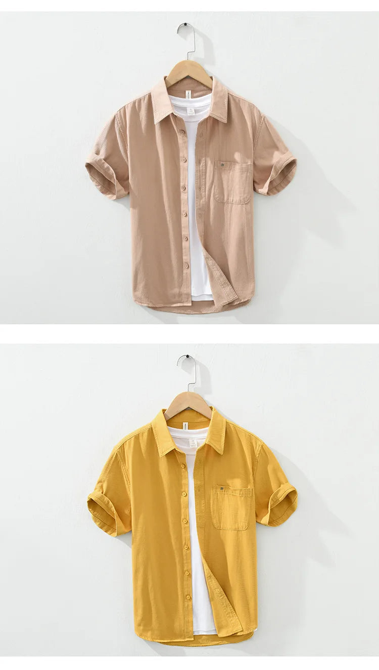 Olivia Sydney - Short Sleeve Cotton Shirt