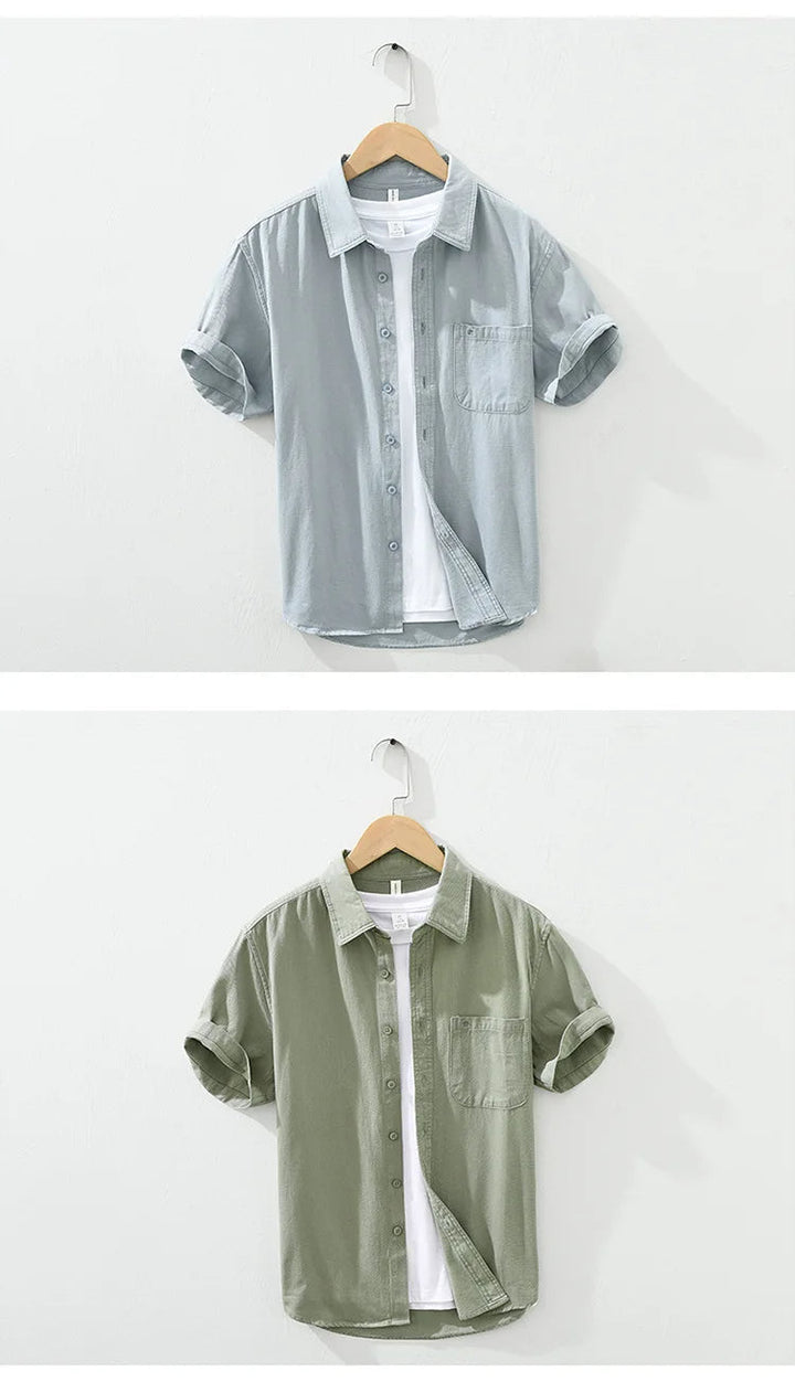 Olivia Sydney - Short Sleeve Cotton Shirt