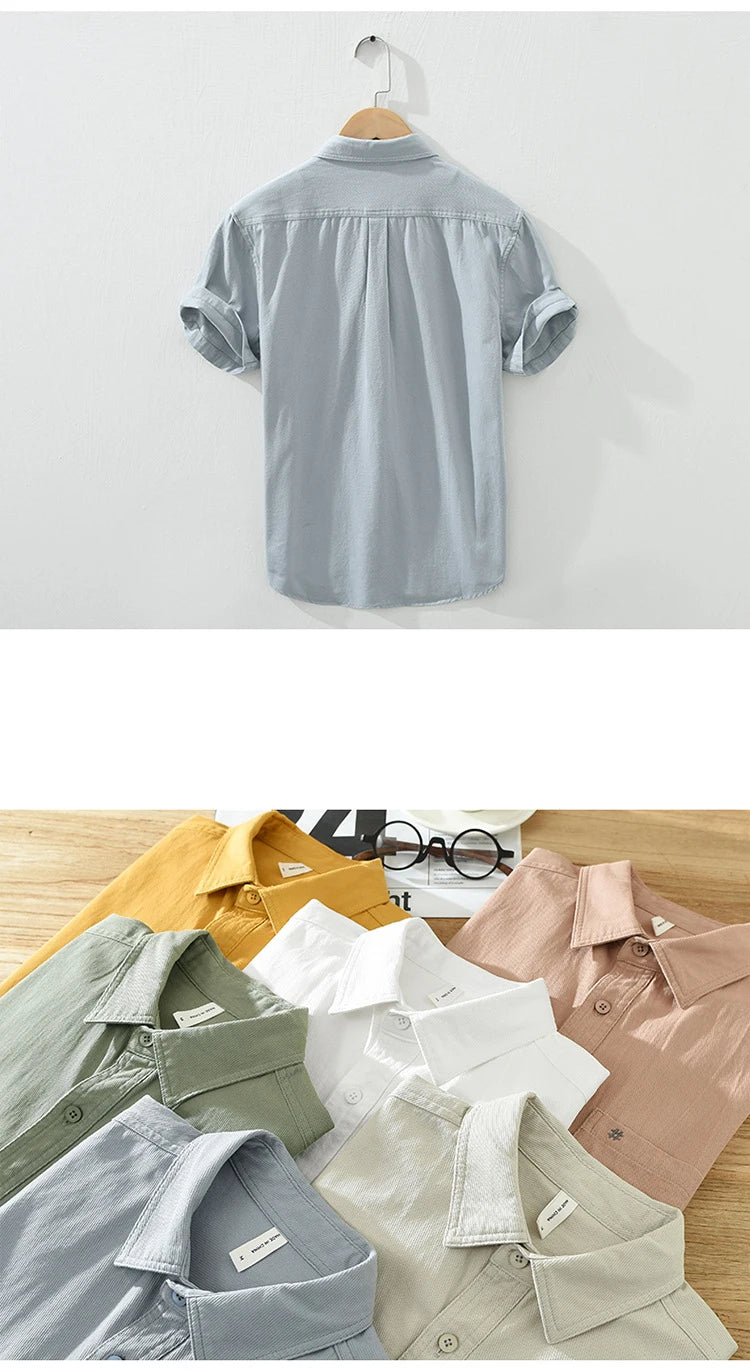 Olivia Sydney - Short Sleeve Cotton Shirt