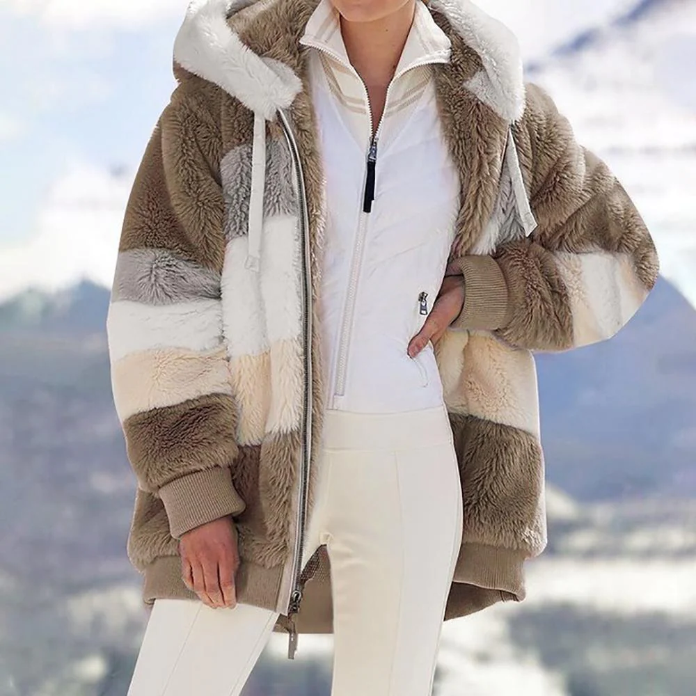 Olivia Sydney - Contrast Quilted Lambswool Coat