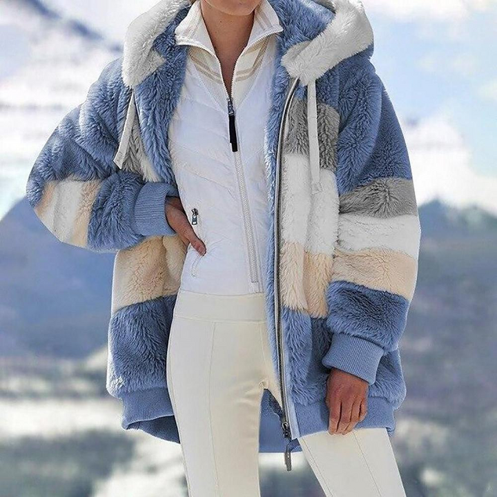 Olivia Sydney - Contrast Quilted Lambswool Coat