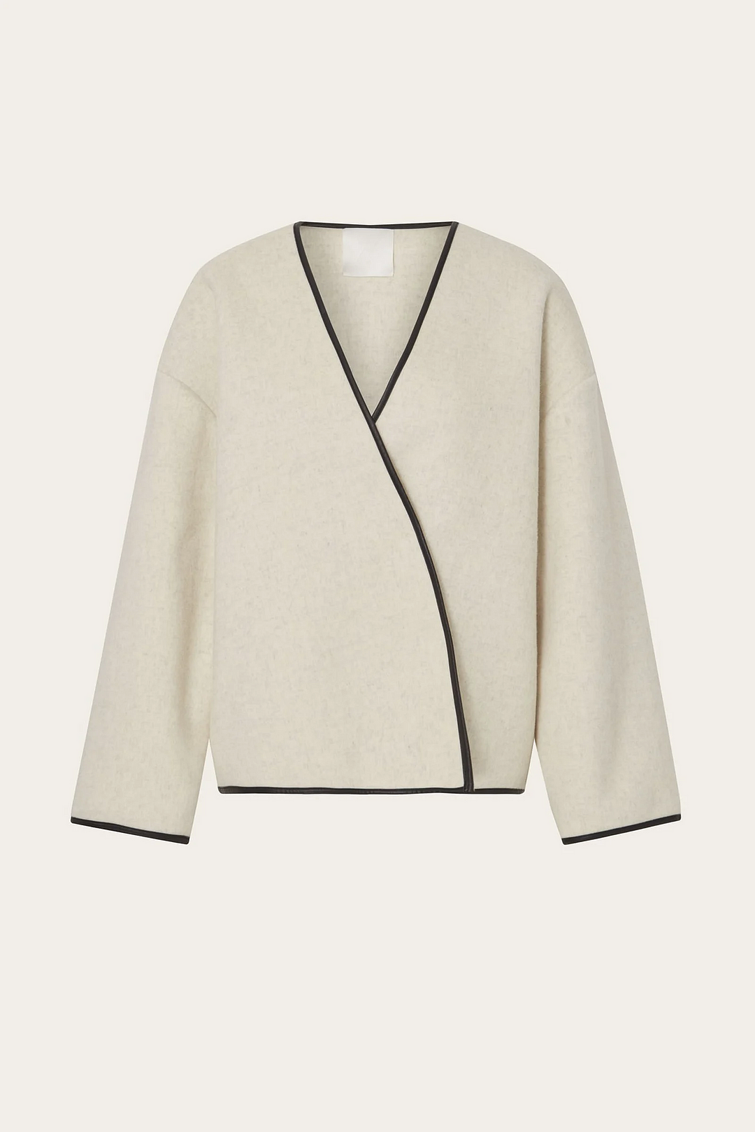 Olivia Sydney - Short French Minimalist Style Coat with Scarf