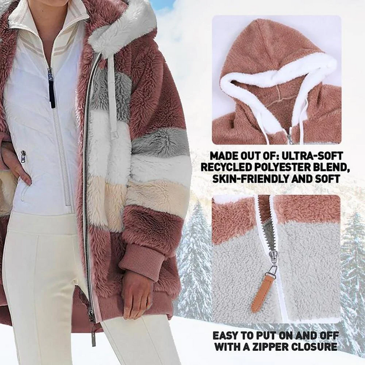 Olivia Sydney - Contrast Quilted Lambswool Coat