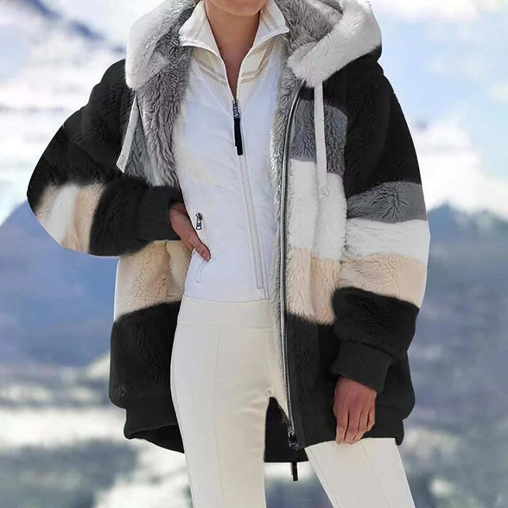 Olivia Sydney - Contrast Quilted Lambswool Coat