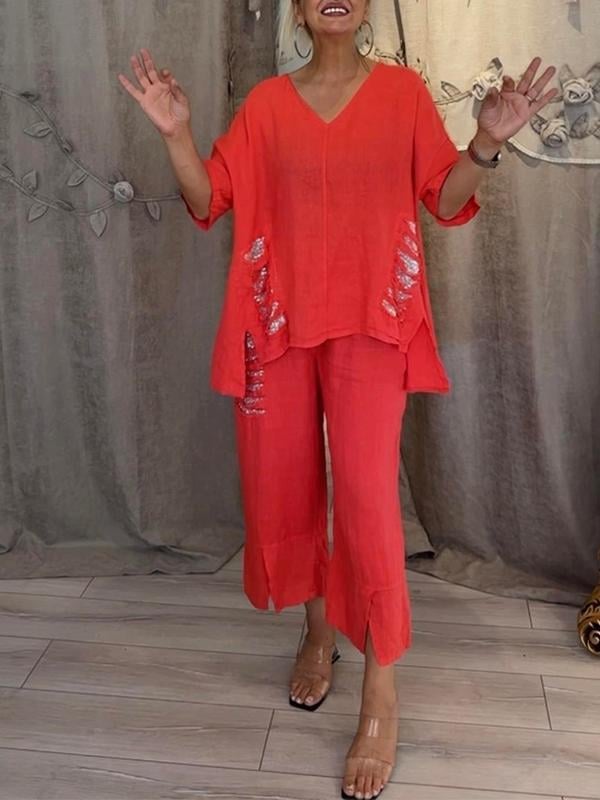 Olivia Sydney - Two-piece summer set with effortless elegance and fluid comfort for sunny days