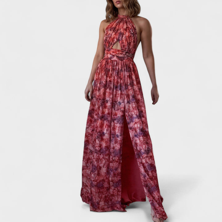 Olivia Sydney - Halter Neck Long Floral Dress