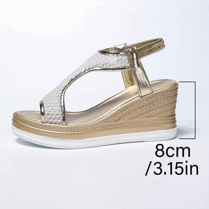 Olivia Sydney - Mesh High-Heeled Sandals for Confident Pairing