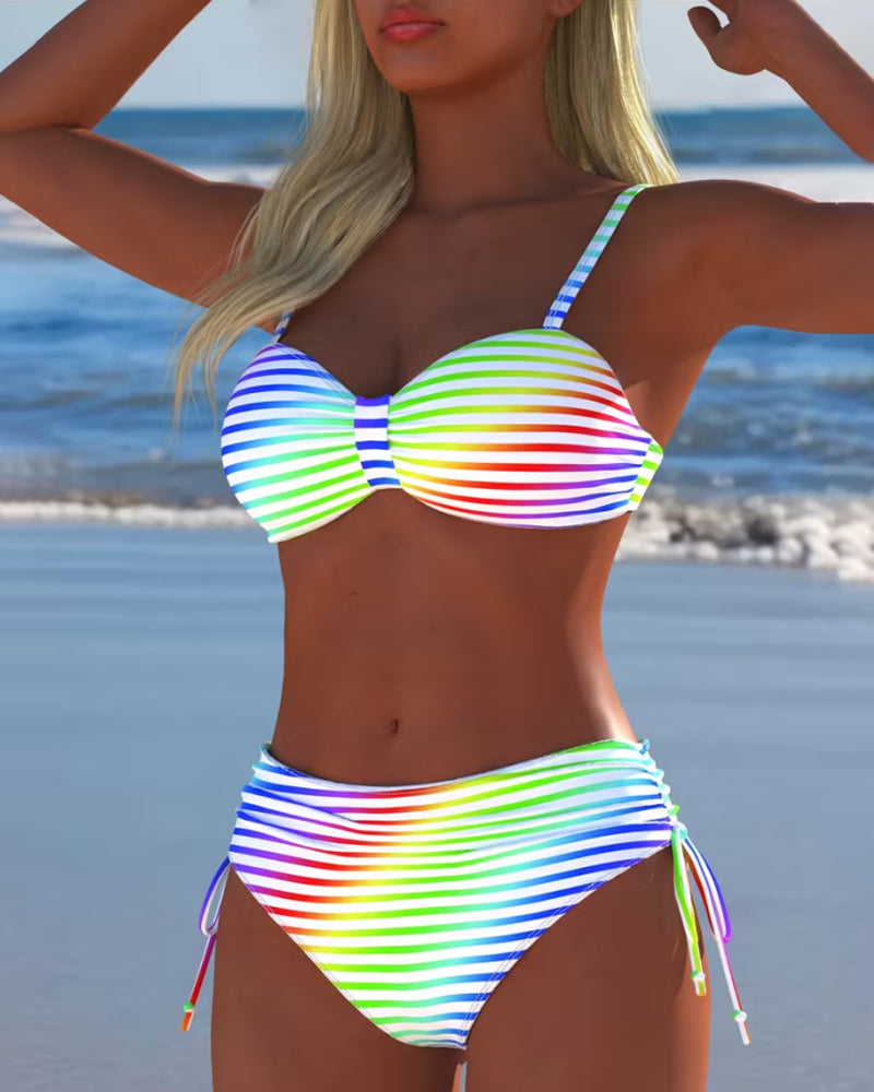 Olivia Sydney - Striped Summer Bikini