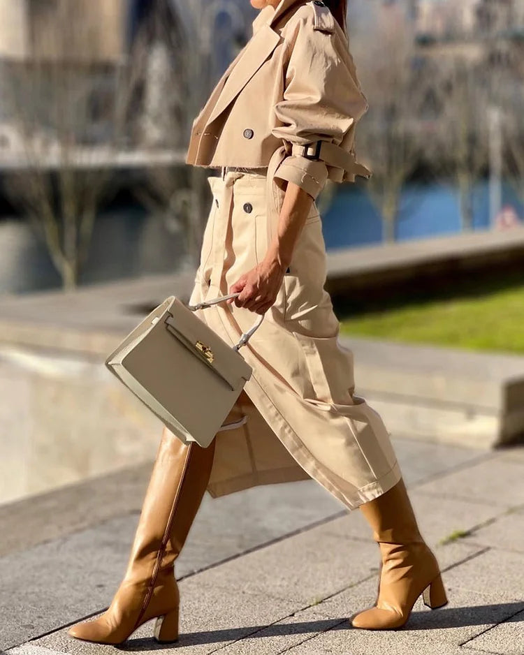 Olivia Sydney - Elegant Two-Piece Set with Jacket and Skirt