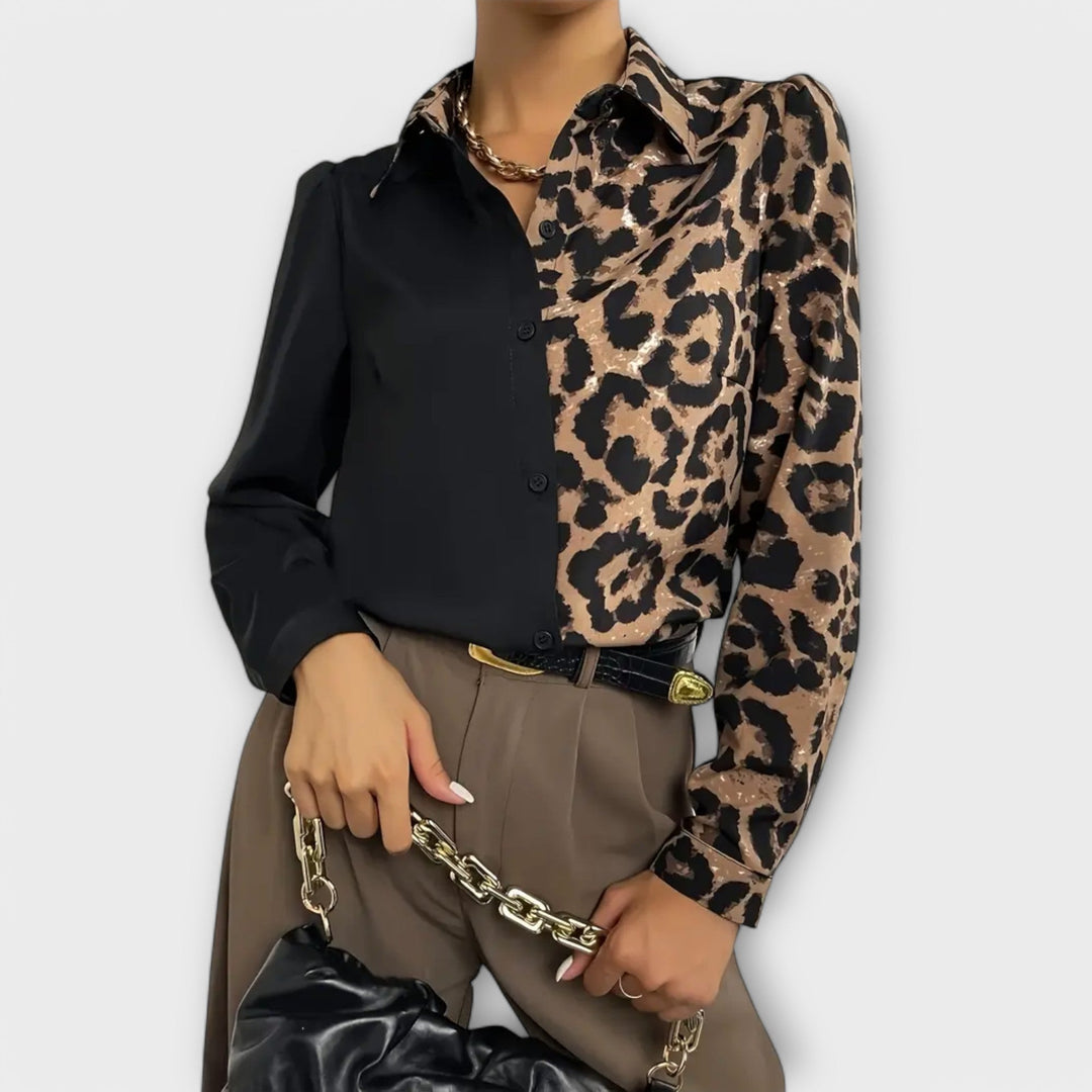 Olivia Sydney - Simple Leopard Blouse