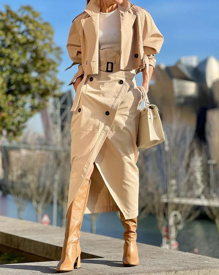 Olivia Sydney - Elegant Two-Piece Set with Jacket and Skirt