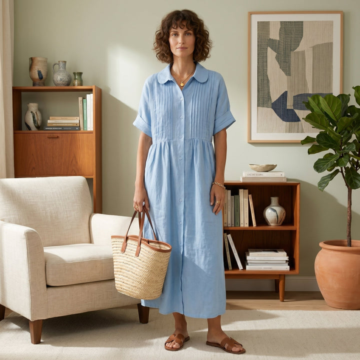 Olivia Sydney - Elegant Linen Dress