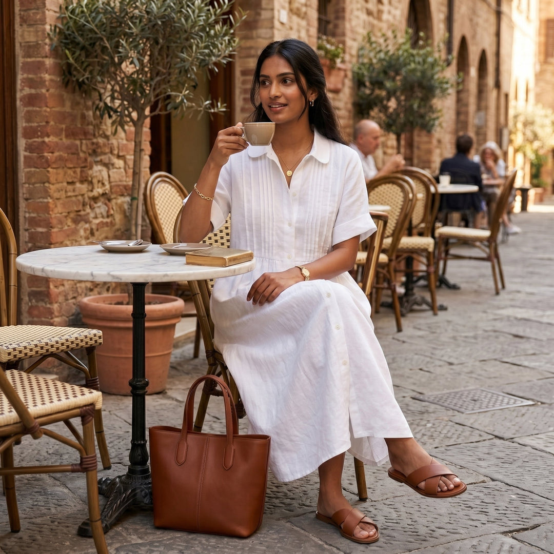 Olivia Sydney - Elegant Linen Dress