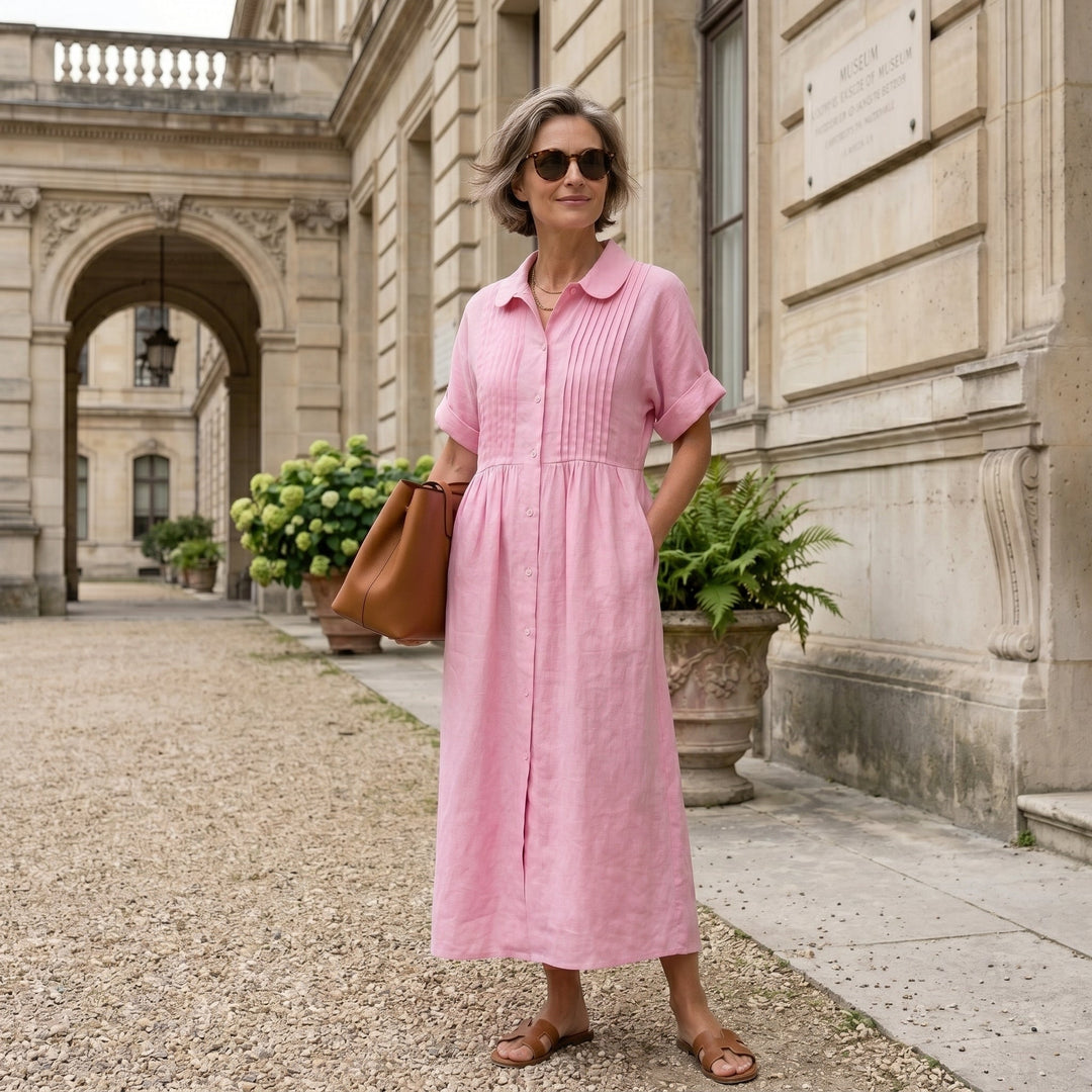 Olivia Sydney - Elegant Linen Dress