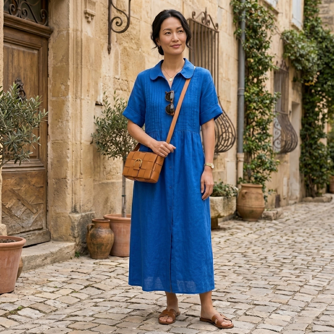 Olivia Sydney - Elegant Linen Dress