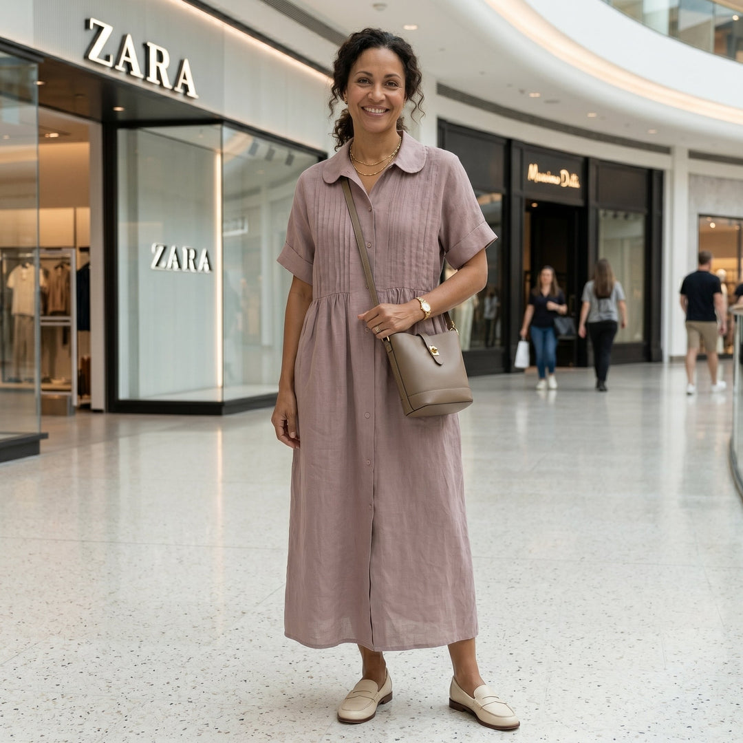 Olivia Sydney - Elegant Linen Dress