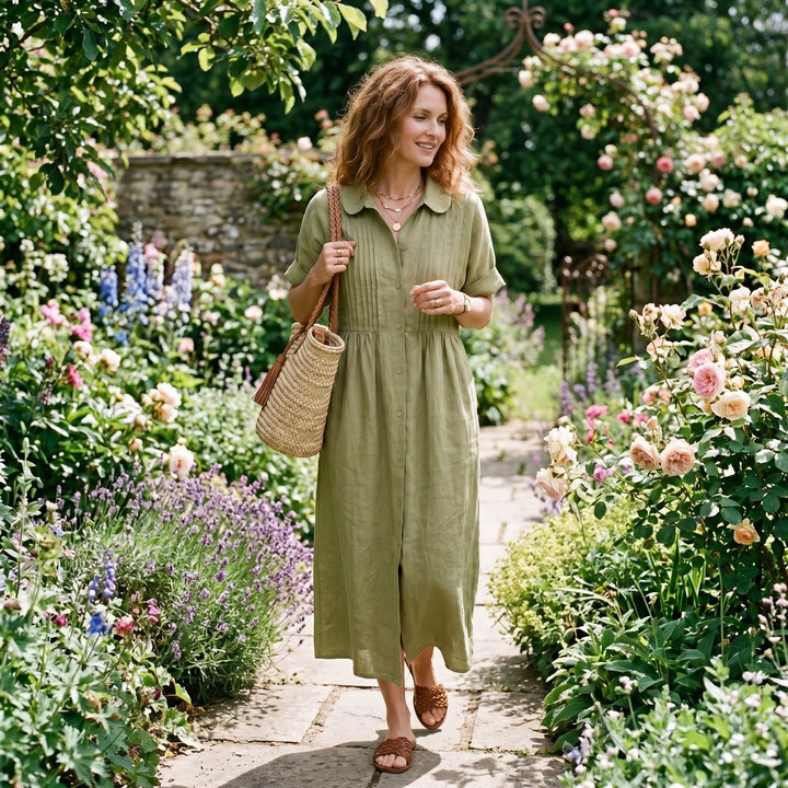 Olivia Sydney - Elegant Linen Dress