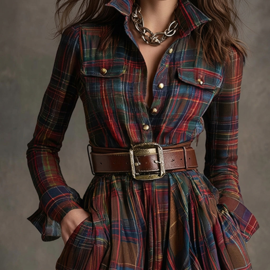 Olivia Sydney - Belted Shirt Dress