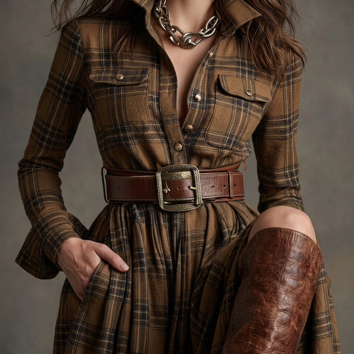 Olivia Sydney - Belted Shirt Dress