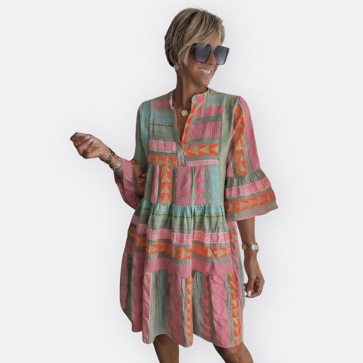 Olivia Sydney - Boho Layered Dress with Flowing Cut