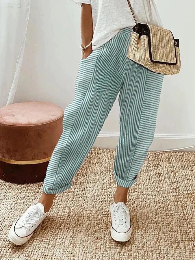Olivia Sydney - Comfortable Seasonal Striped Pants