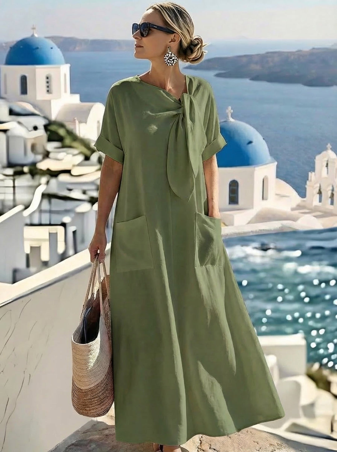 Olivia Sydney - Elegant Dress with Pockets