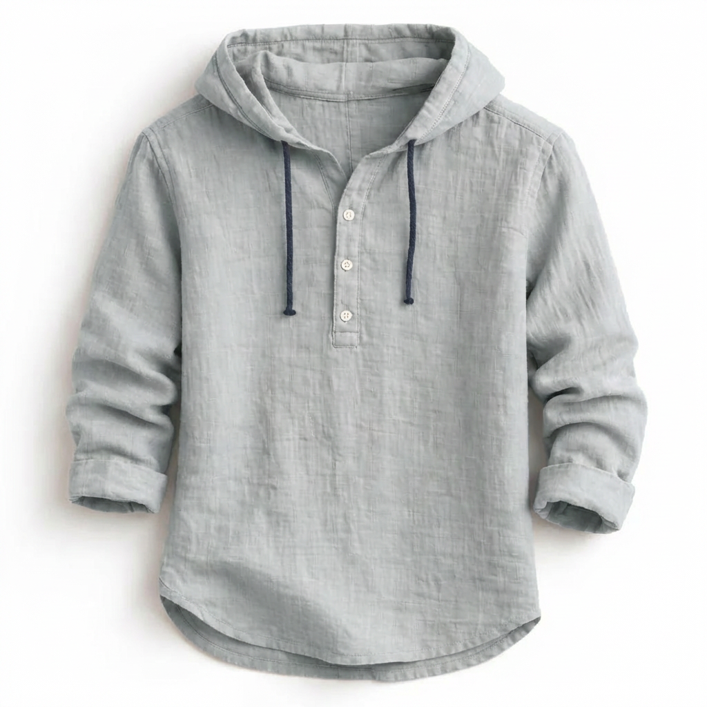 Olivia Sydney - Hooded Linen Shirt