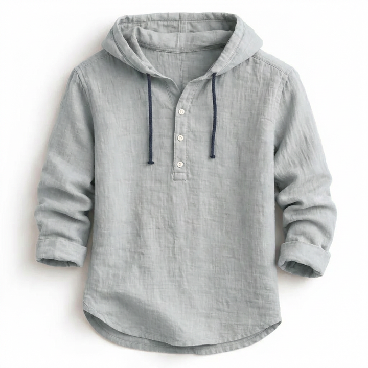 Olivia Sydney - Hooded Linen Shirt