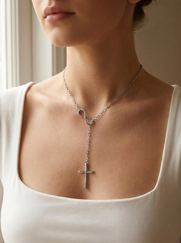 Olivia Sydney - Infinite Cross Necklace