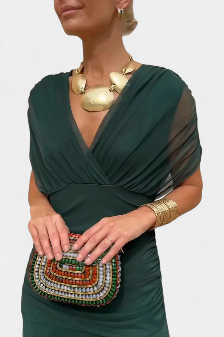 Olivia Sydney - Elegant V-neck Dress