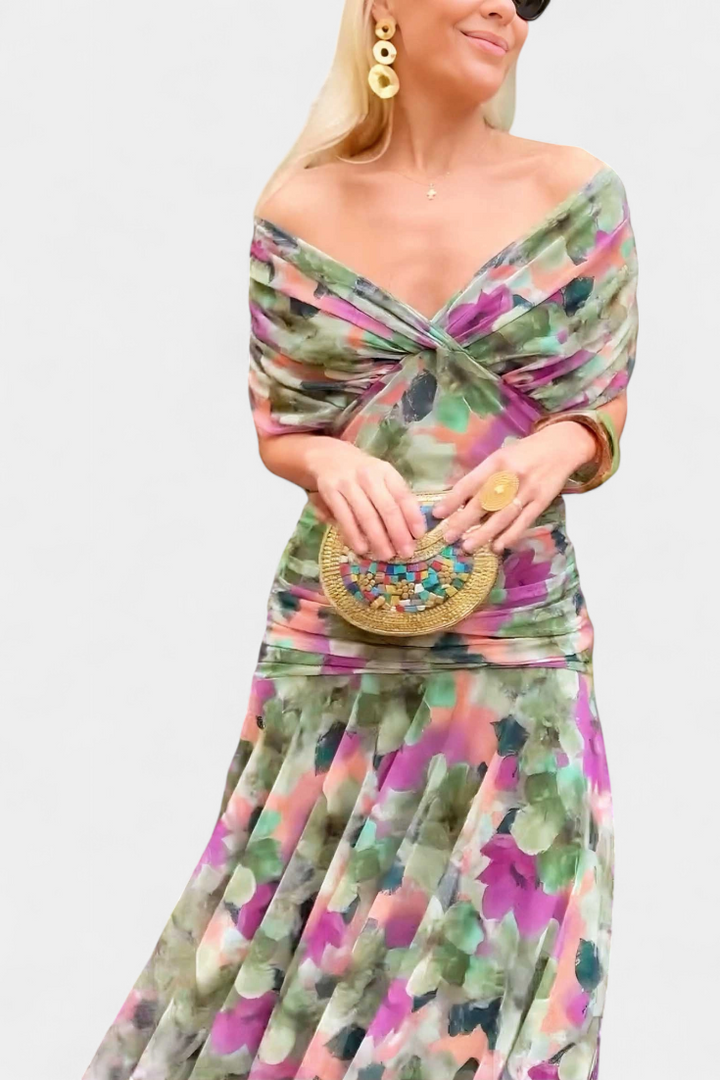 Olivia Sydney - Elegant V-neck Dress