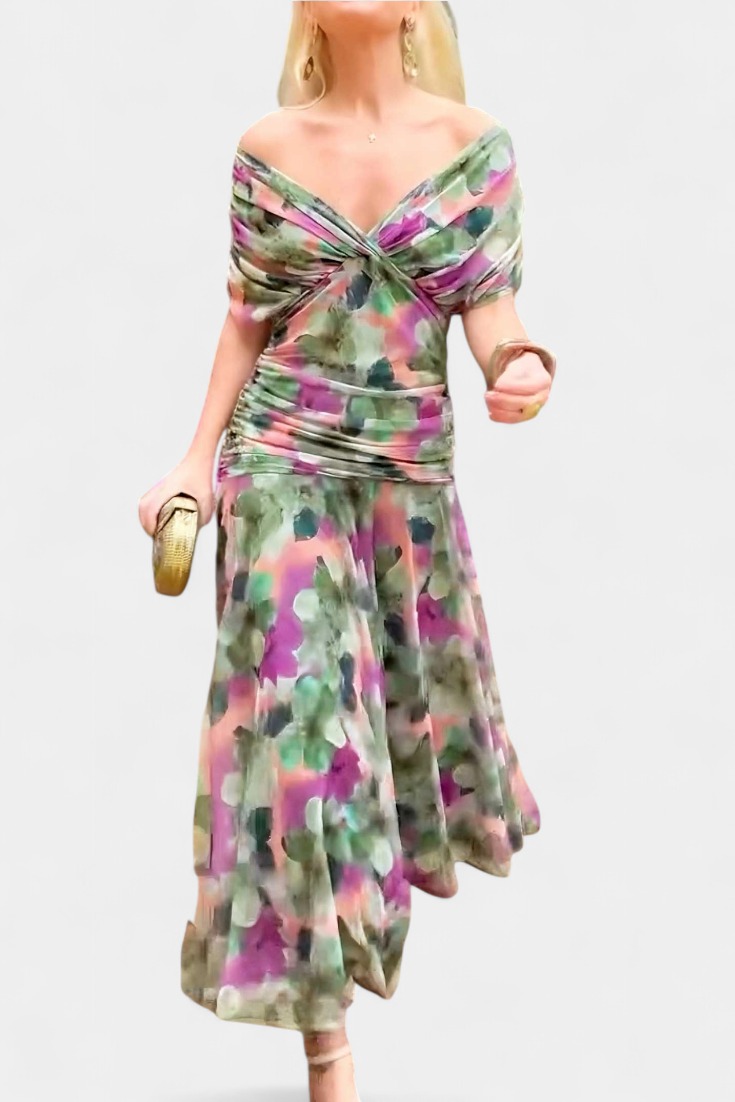 Olivia Sydney - Elegant V-neck Dress