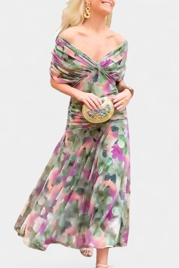 Olivia Sydney - Elegant V-neck Dress