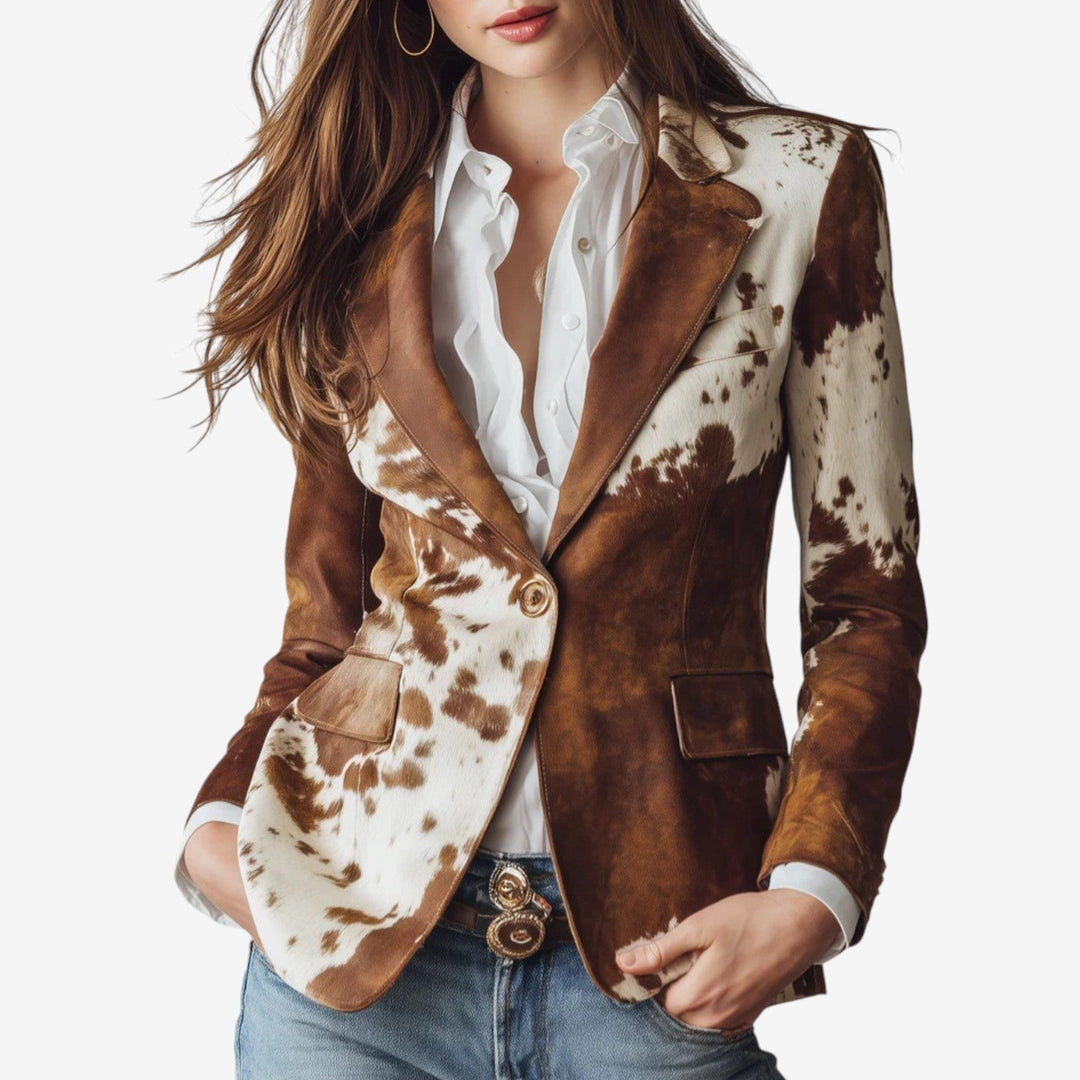 Olivia Sydney - Faux Leather Blazer