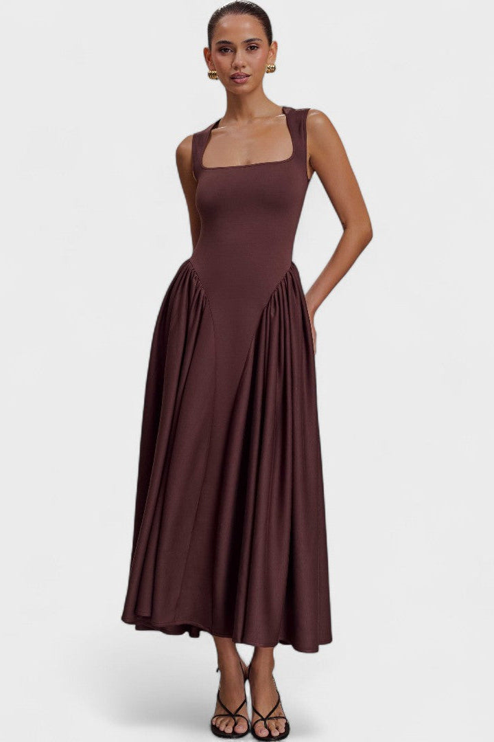 Olivia Sydney - Brown Knit Midi Dress