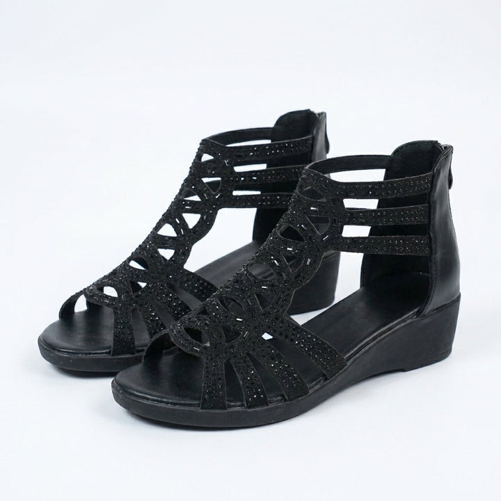 Olivia Sydney - Crystal Gladiator Sandals