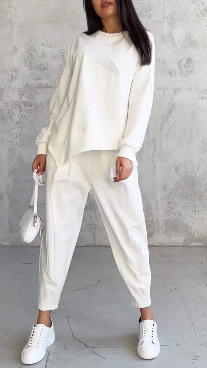 Olivia Sydney - Two-Piece Set with Round Neckline and Long Sleeves