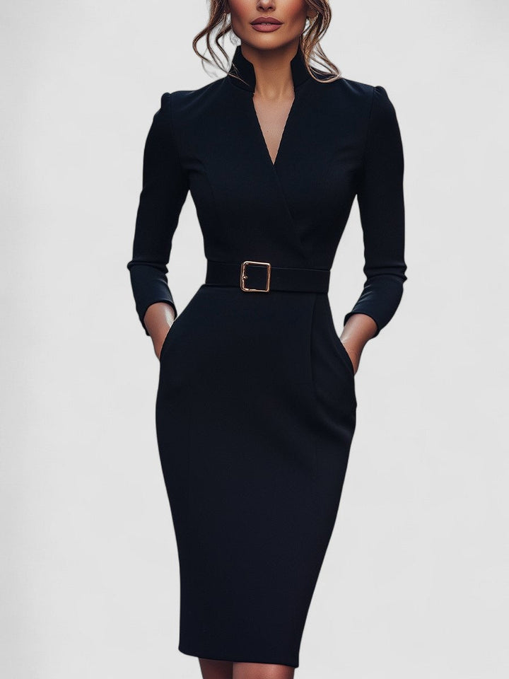 Olivia Sydney - Elegant Black Fitted Dress