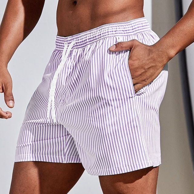 Olivia Sydney - Casual Striped Swim Shorts
