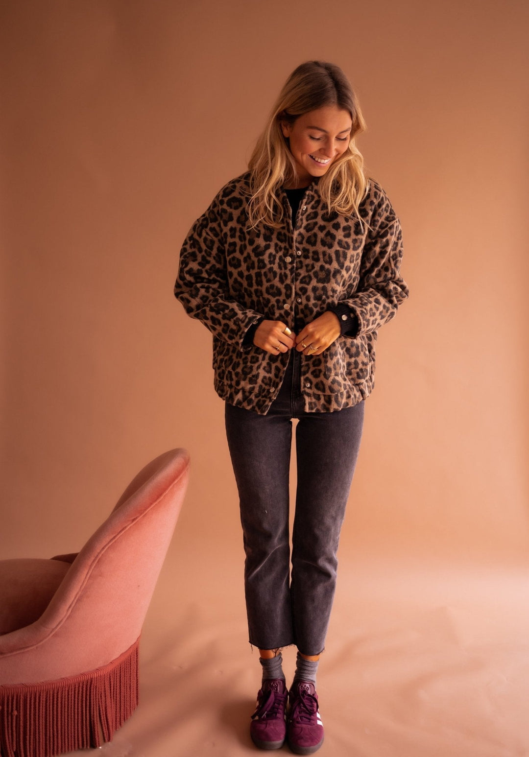 Olivia Sydney - Leopard Print Fashion Jacket