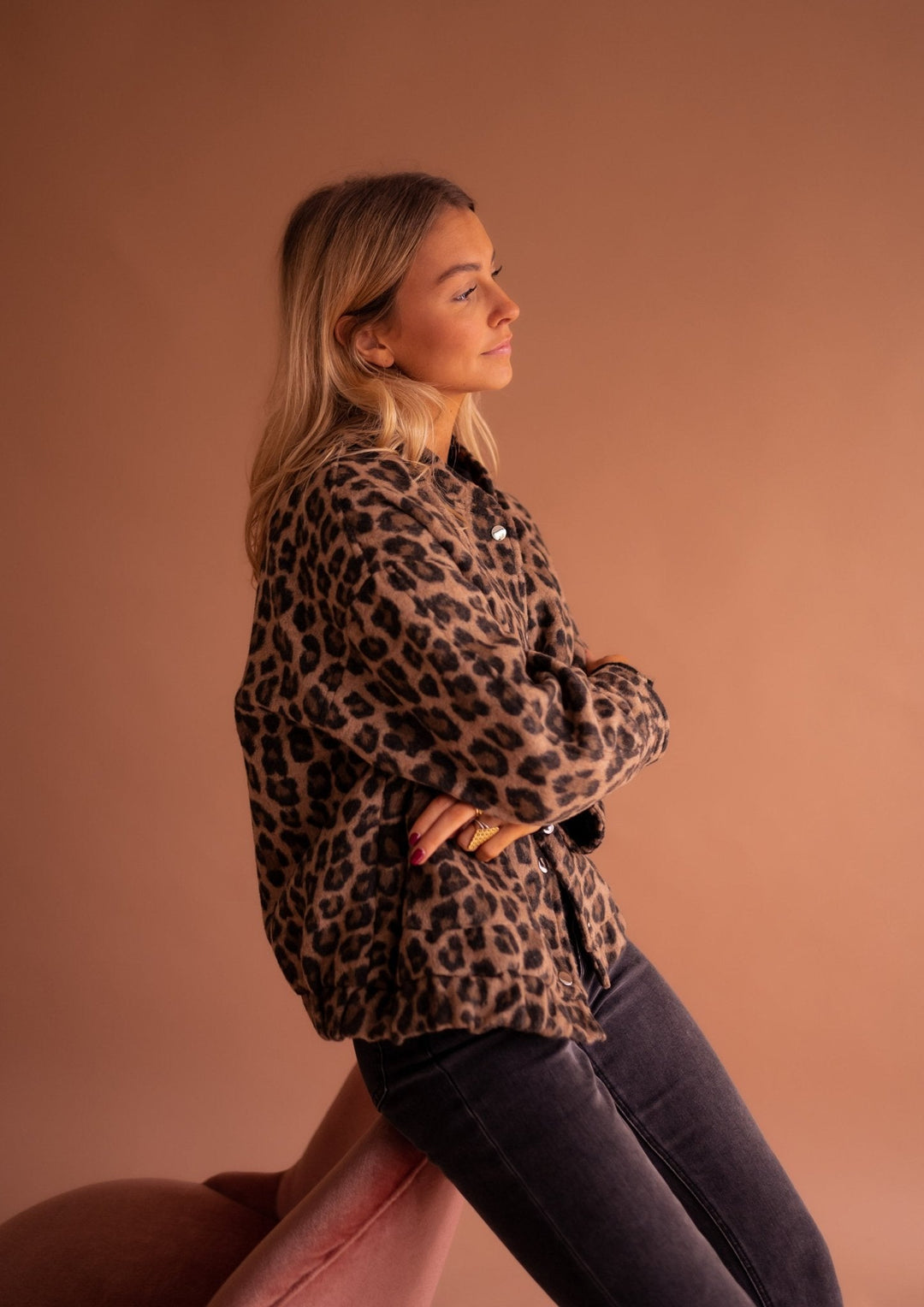 Olivia Sydney - Leopard Print Fashion Jacket